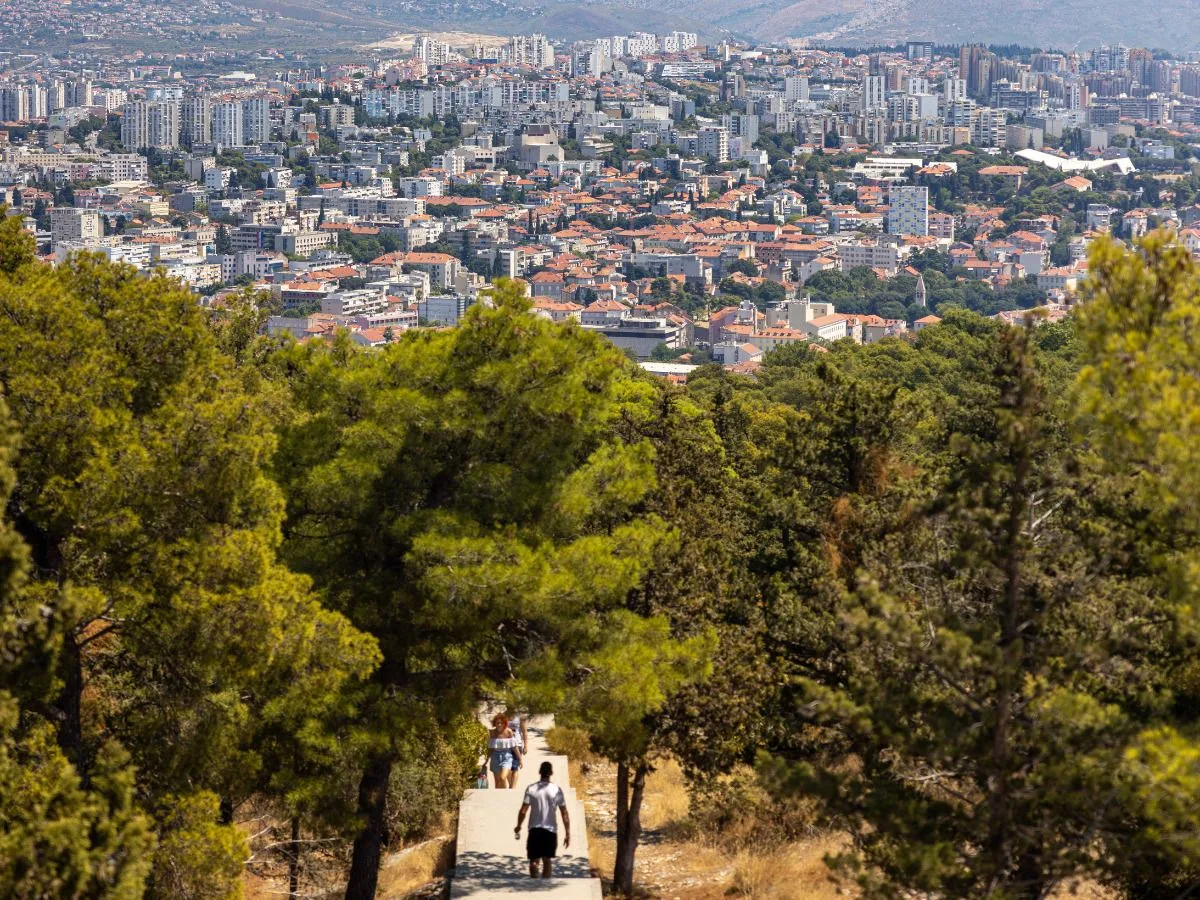 Pohľad na Split z Marjanu