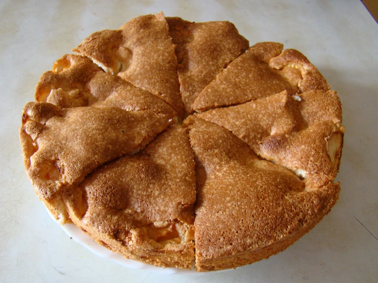 pie on the tabble