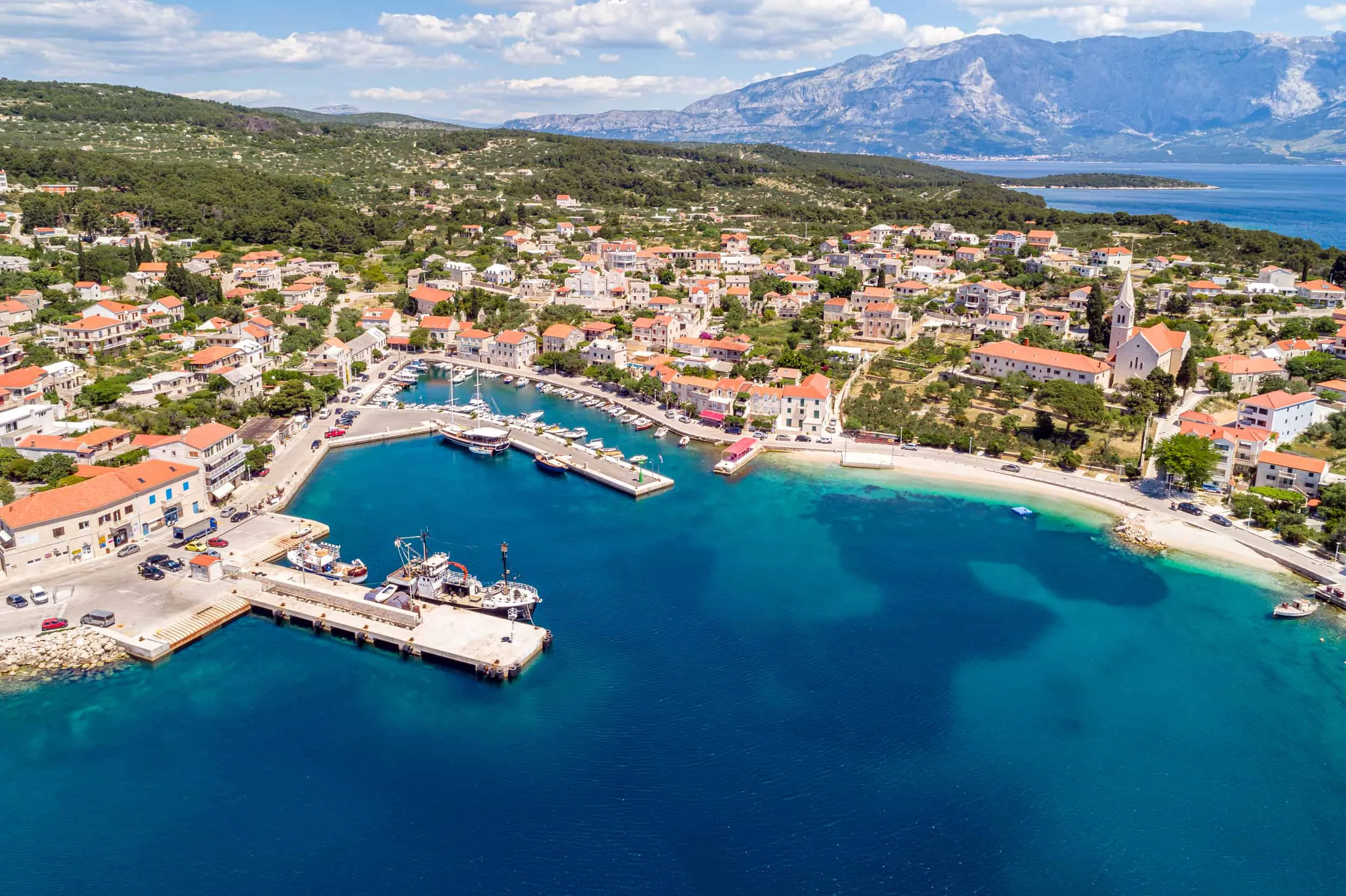 Aerial shot of Sumartin