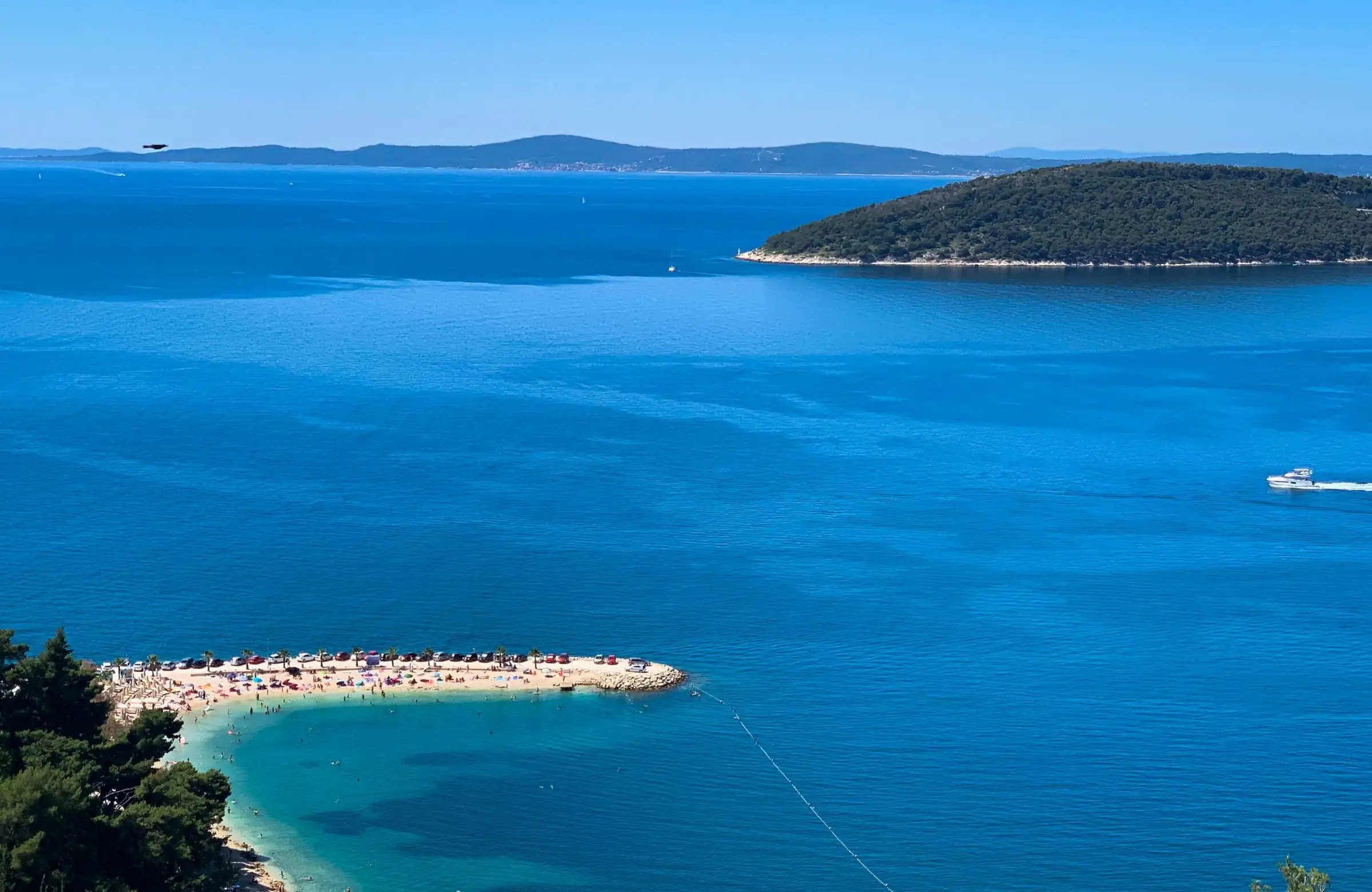 Kašjuni Beach in Split — one of the best beaches in Split for a quieter seaside holiday