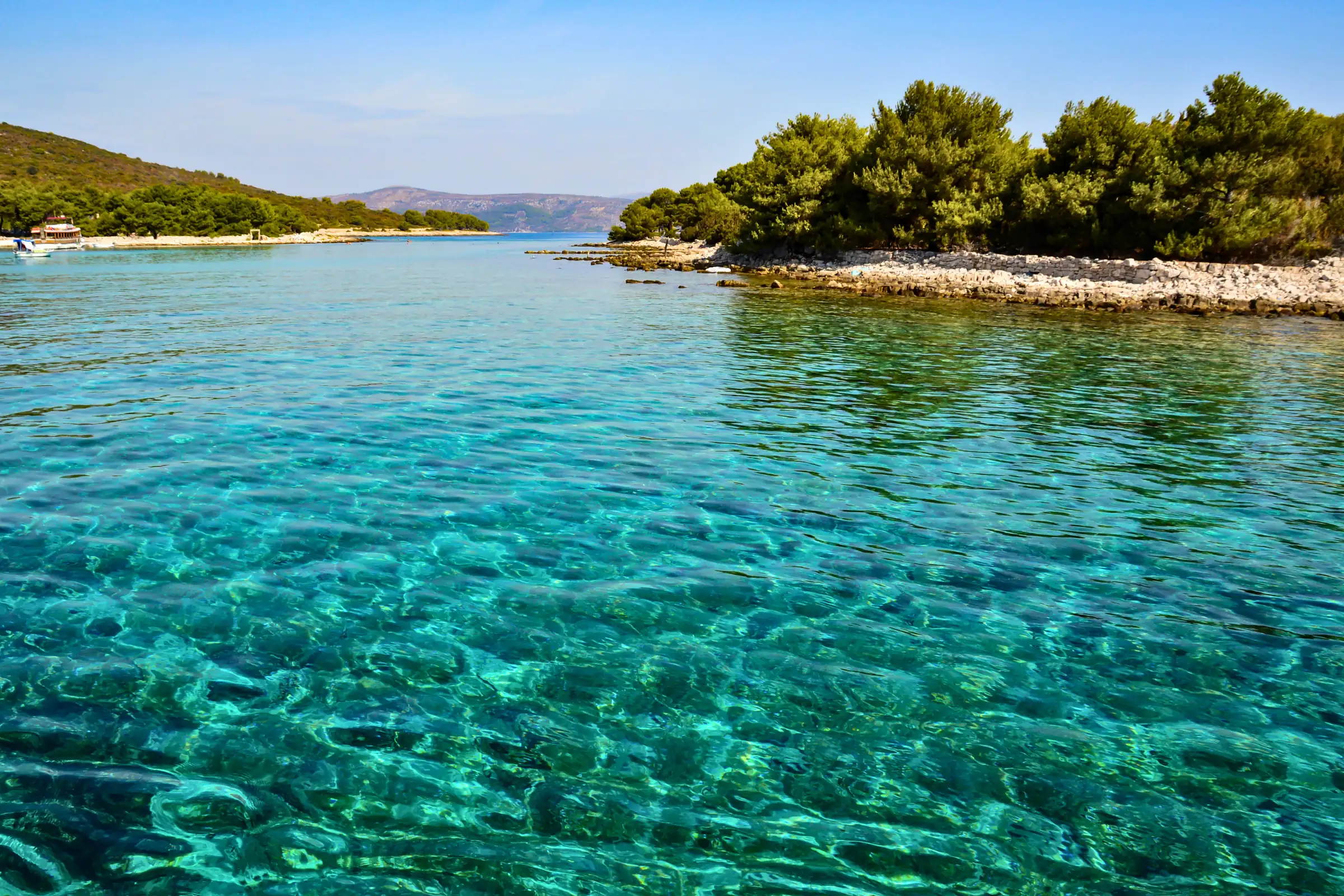 Blue Lagoon and islands near Split