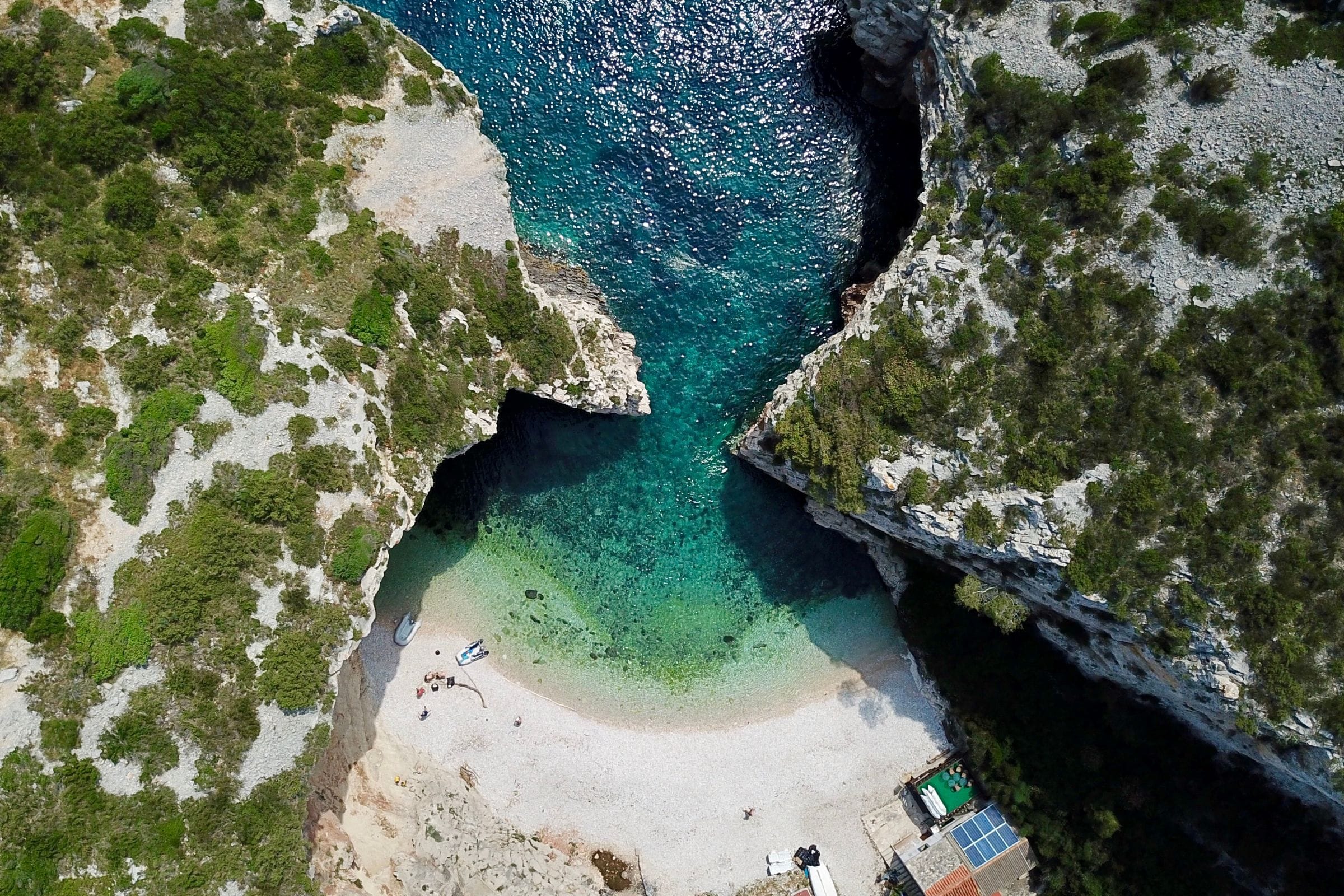 Stiniva beach on Vis island
