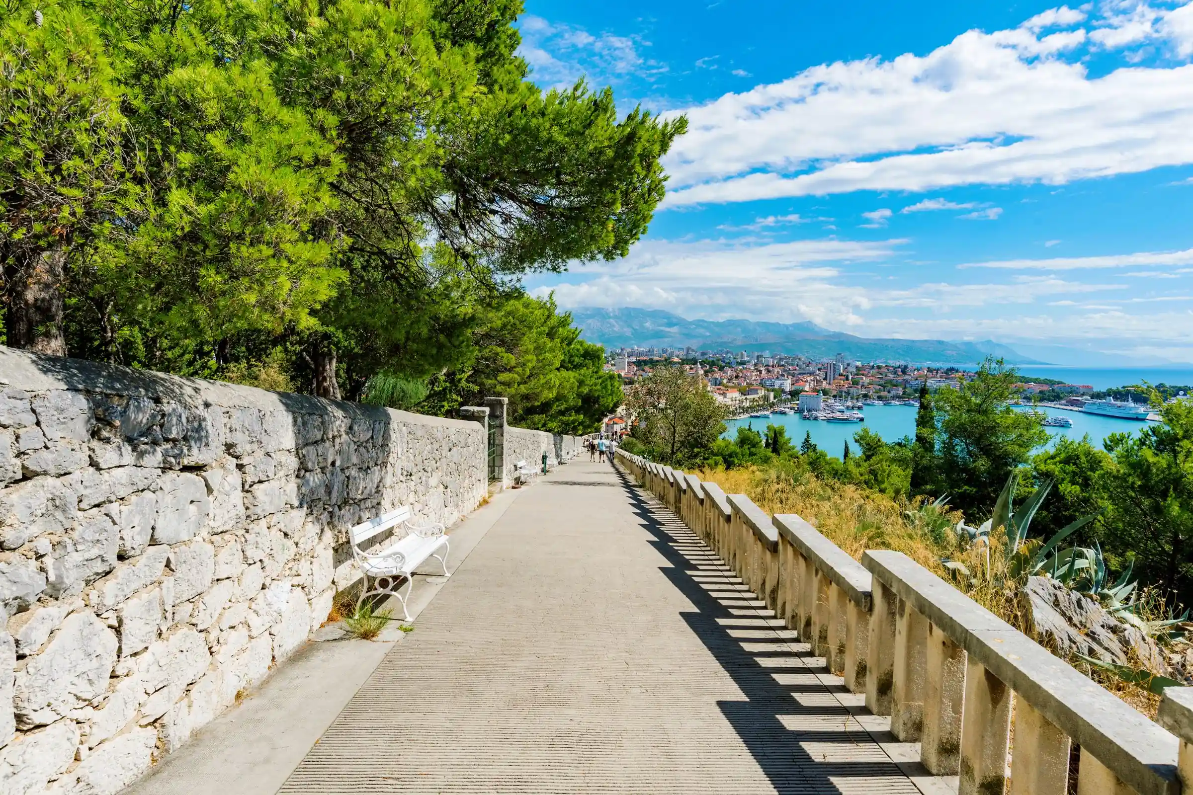 Belvedere sul colle Marjan sopra Spalato