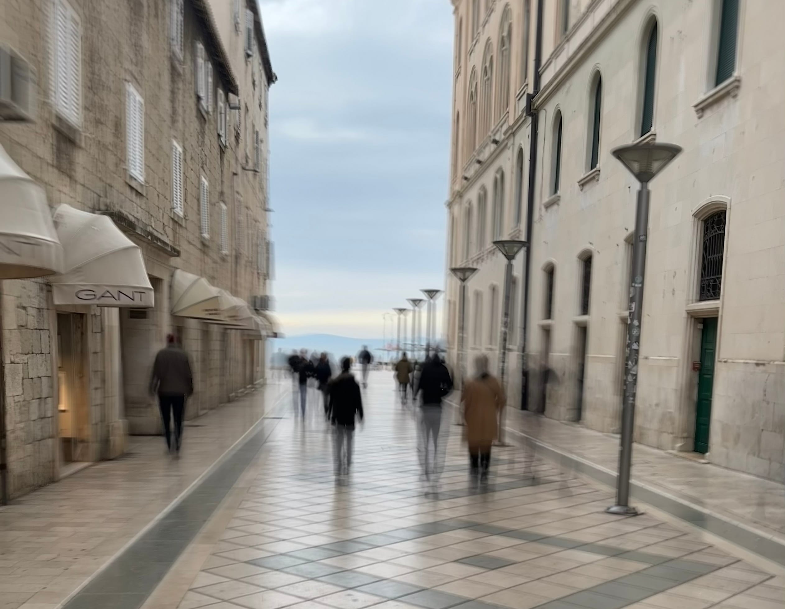 Riva, la principale passeggiata di Spalato