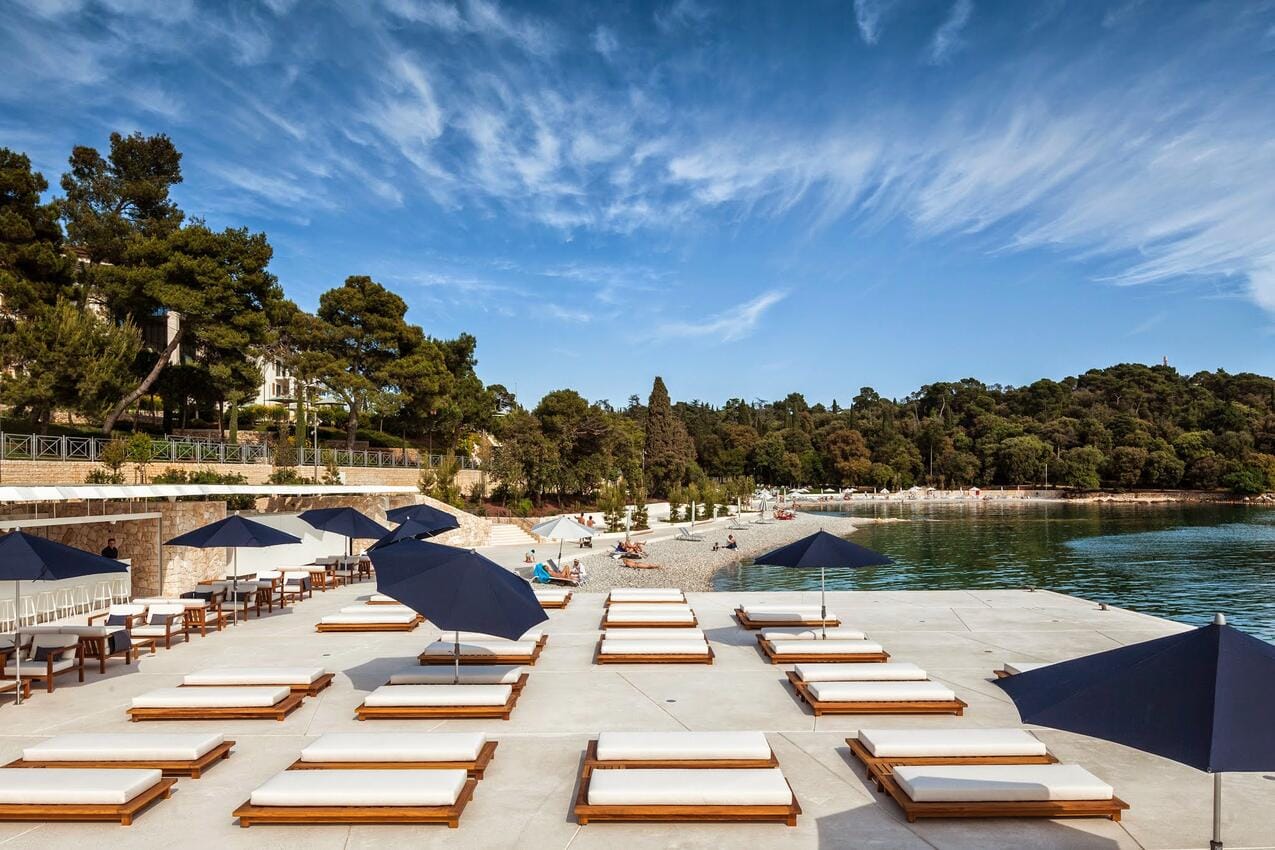 Plaža Mulini v Rovinju
